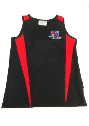 South Otago HS PE Singlet Navy/Red